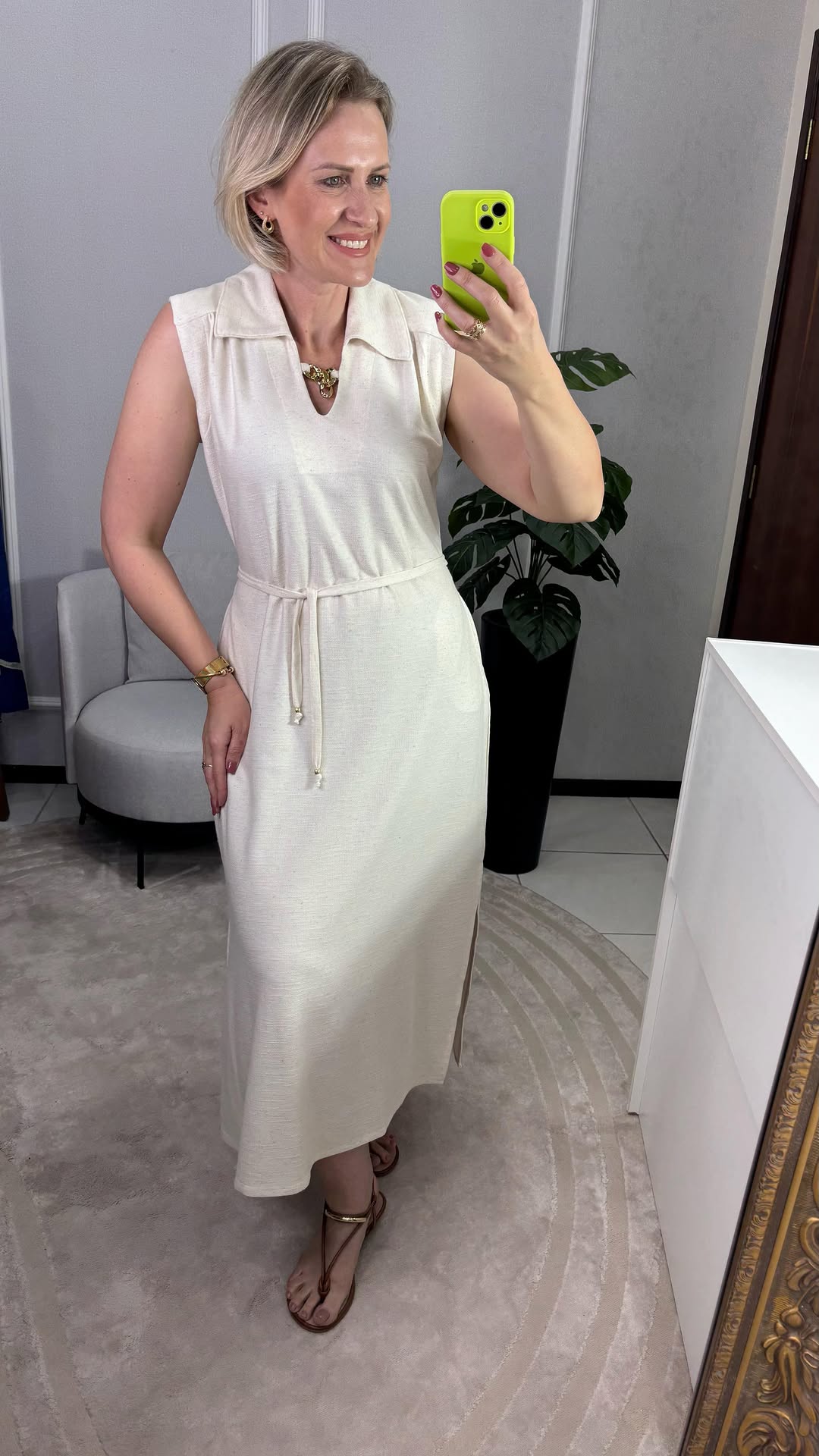 Vestidos Carmen - viscose c/ algodão, linho e elastano