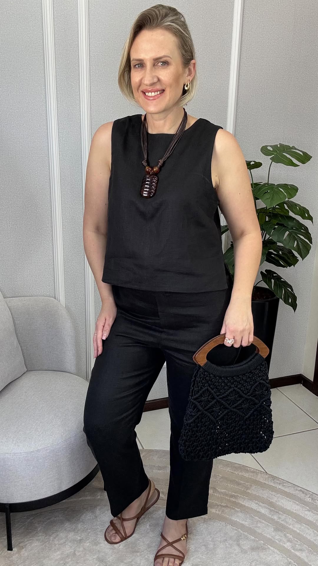 Conjunto Fabiane - 100% linho